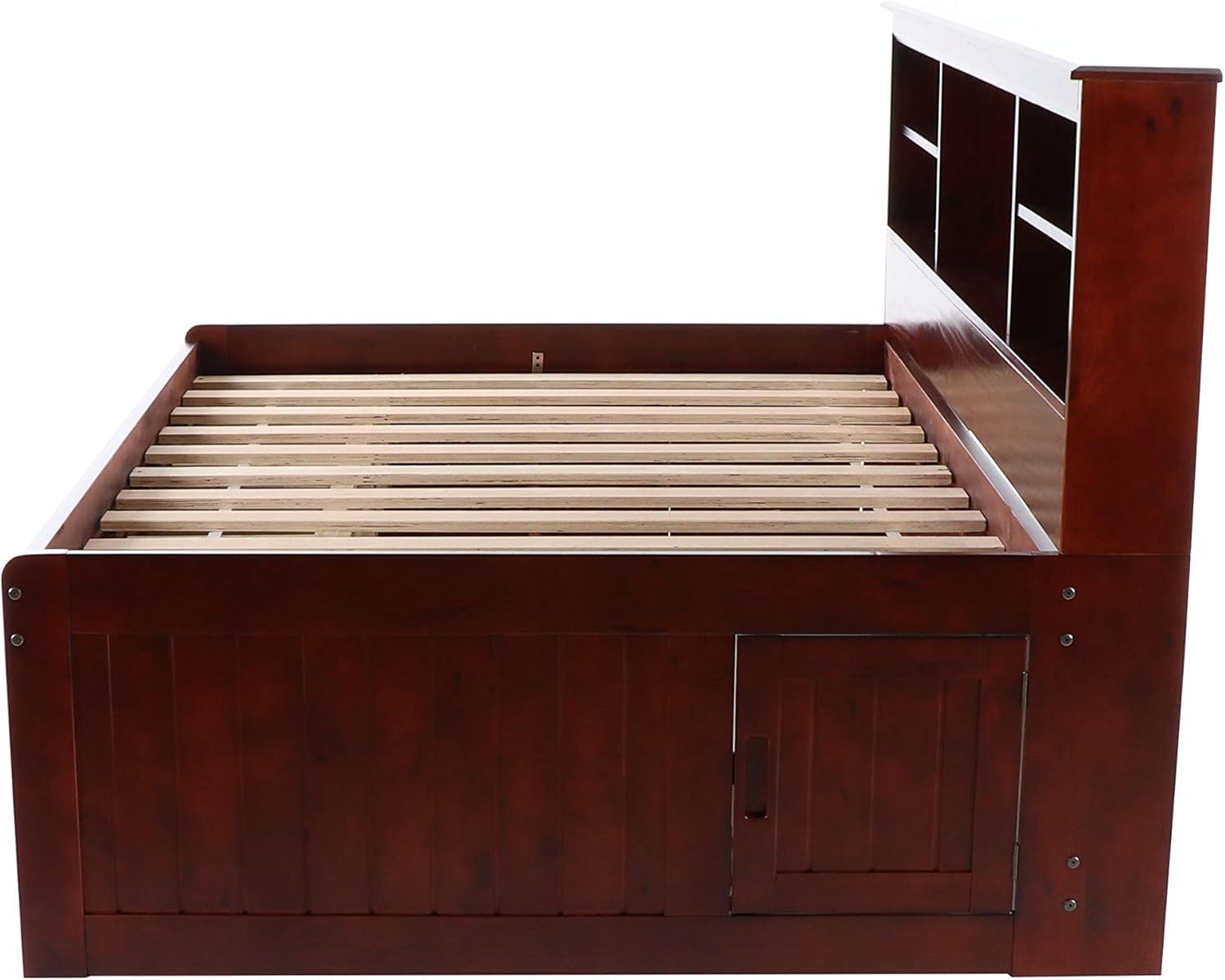 Discovery World Furniture Full Bookcase Daybed with 3 Drawers & Trundle Merlot G220