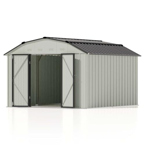 Patiowell 3 x 3 FT Outdoor Storage Shed with Sloping Roof, Grey F27529
