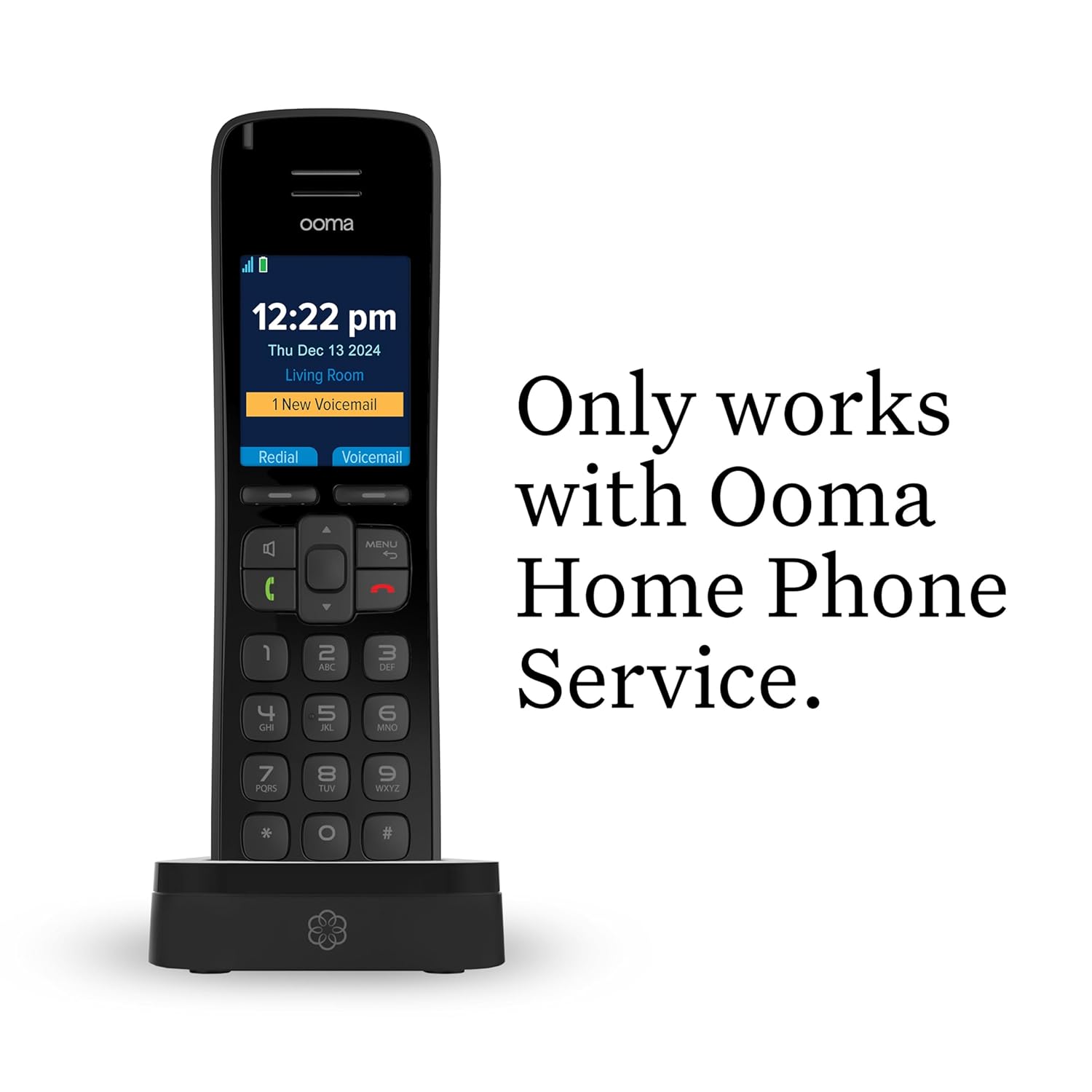Ooma HD3 Cordless Handset with Caller-ID and HD Voice for Ooma Telo U623
