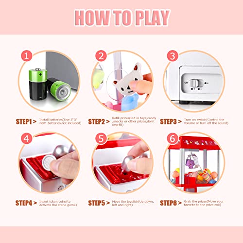 Mini Claw Machine for Kids Toy Candy Grabber Arcade Game L15075