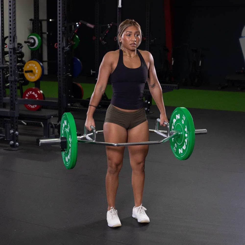 Titan Fitness Olympic 2in Hex Trap Bar, 500 LB Capacity, Knurled Grips X6732