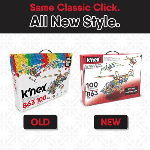 K'NEX 100 Model Building Set, 863 Pieces, STEM Construction, Ages 7+ U8560