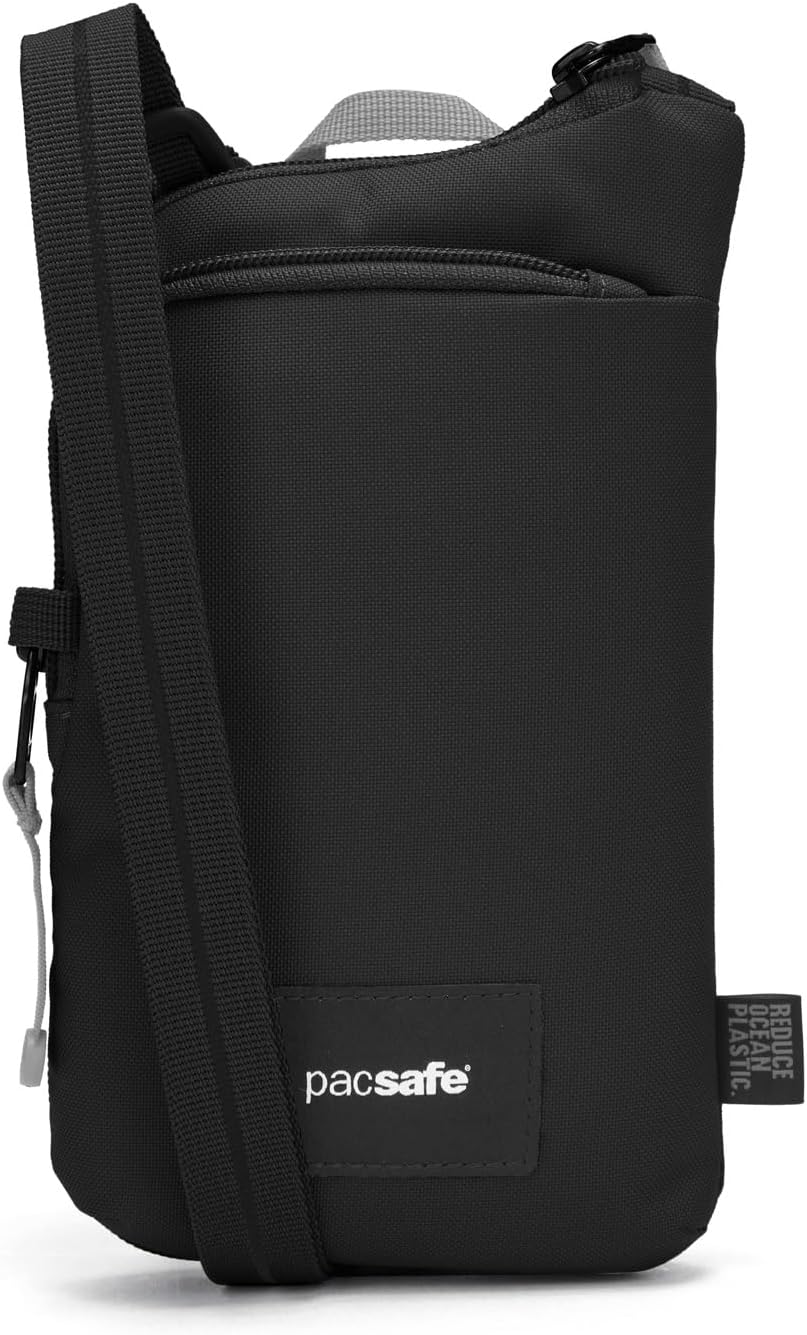Pacsafe GO Anti Theft Tech Crossbody, Jet Black