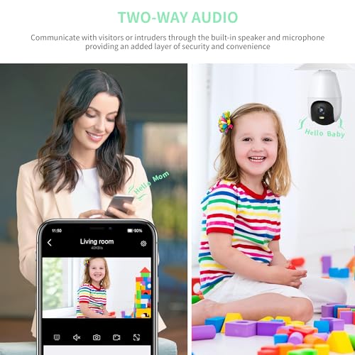 Eseecloud 5G Light Bulb Security Camera 2K with Auto Tracking, Weatherproof I331853