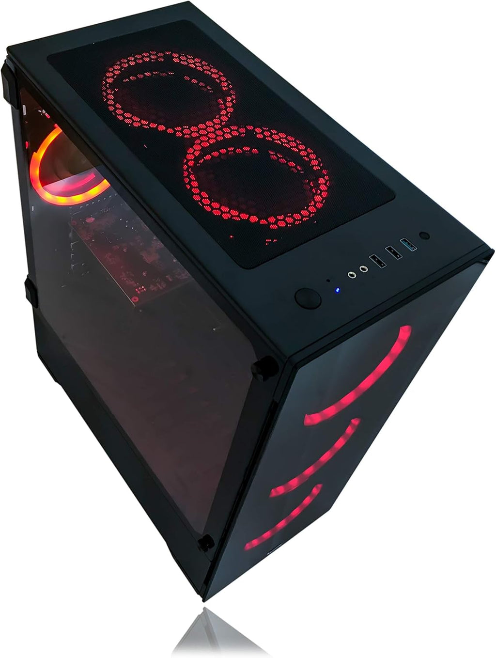 Alarco Gaming PC Desktop, Intel 3.70GHz, 16GB RAM, 512GB SSD, RX 580 8GB, Windows 11 Pro H2833