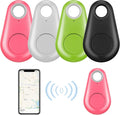 Smart GPS Tracker 4 Packs Water Droplets Shape Multicolor Wireless Key Finder Locator Mini GPS Tracker Anti Lost Alarm Sensor Device Remote Finder Item Finders for Kids Phone Car Wallet Luggage Pet