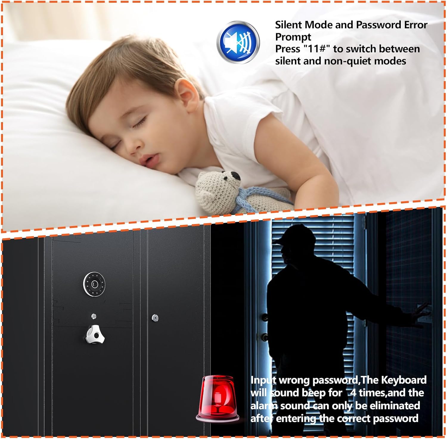 Gun Safe with Drawer for Rifles and Pistols (1500AB-GUN SAFE) U75967