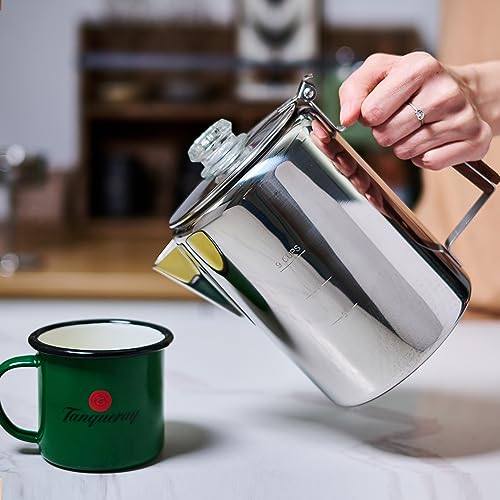 Stainless Steel Camping Coffee Percolator Stovetop Pot 9 Cups A738