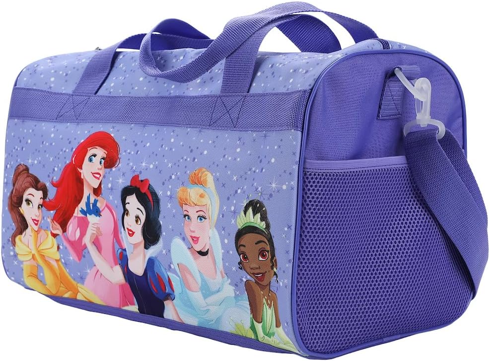 Bioworld Disney Princess Castle 3-Piece Youth Duffle Bag Travel Set S16292