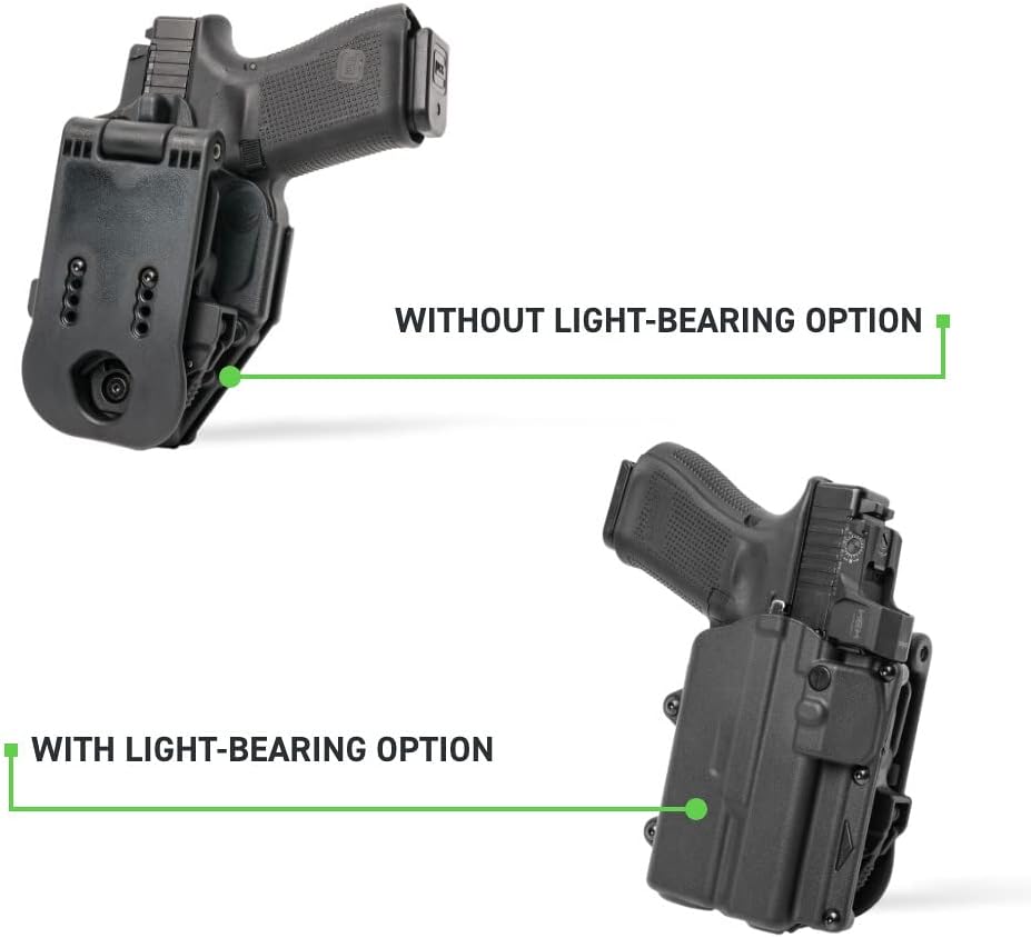 Alien Gear Glock 19 Level 2 Holster - Slim OWB, Right-Handed, Black S44051