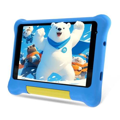 Tablet for Kids 7 inch Kids Tablet, Android 12 Tablet 2GB 32GB, Parent Controls, Dual Camera for Ages 3-7 Tablet with Shockproof Case - Pink