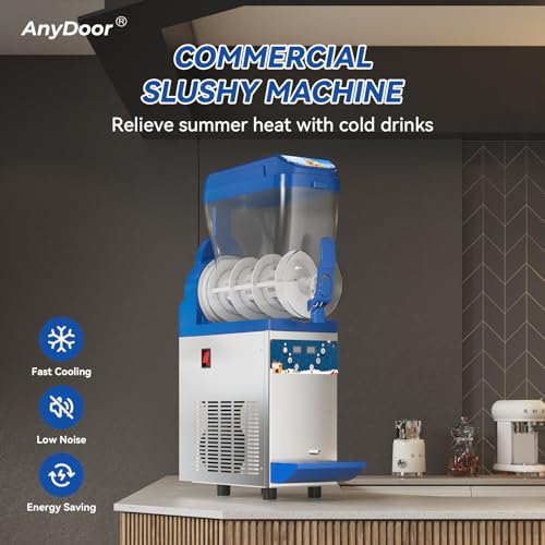 Commercial Slushy Machine 30L 304 Stainless Steel for Bars Cafes Restaurants Y67116