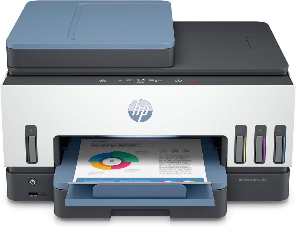 HP Smart Tank 7602 Wireless All-in-One Ink Tank Printer with 2 Years of Ink Included H750