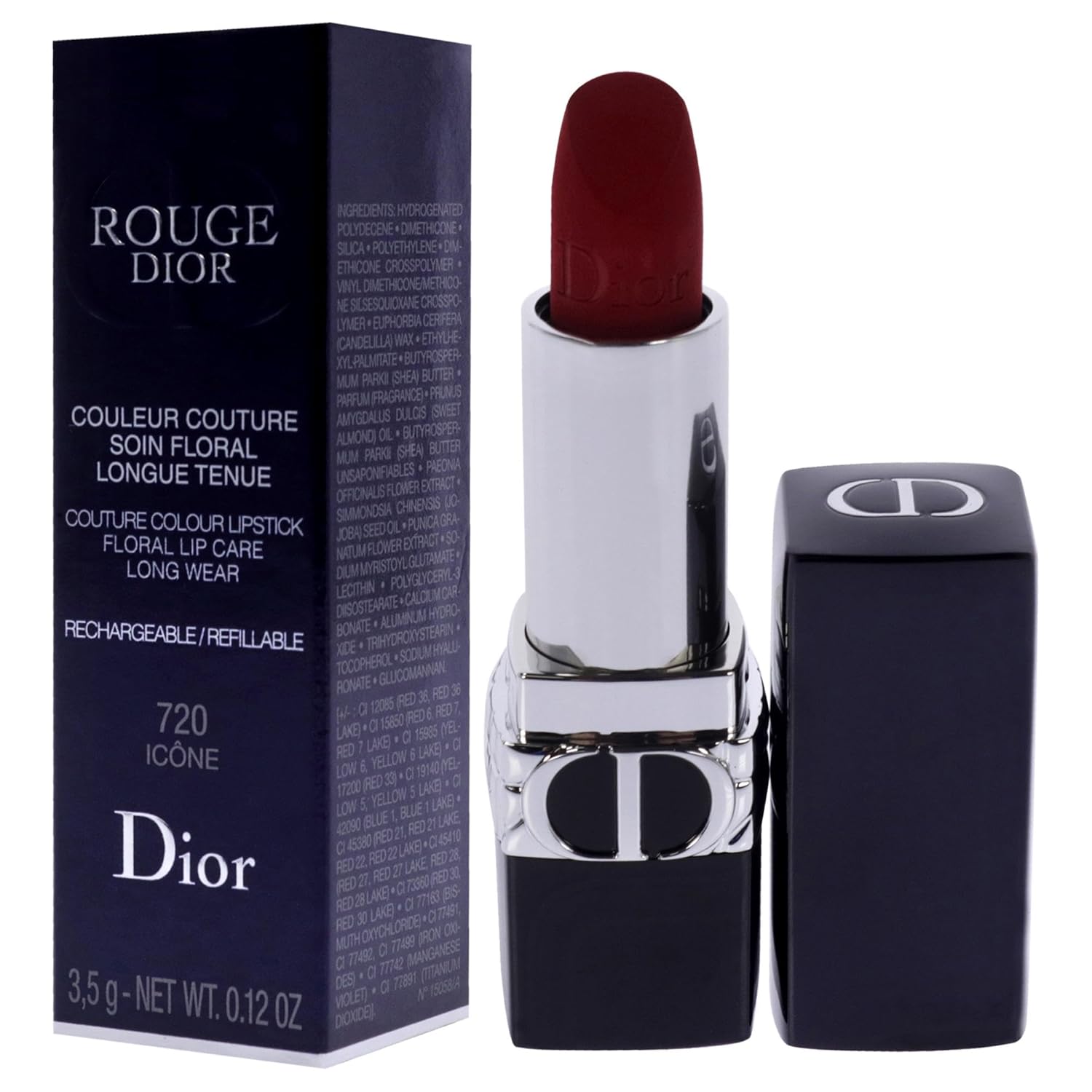 Christian Dior Rouge Dior Velvet Lipstick 720 Icone for Women G360