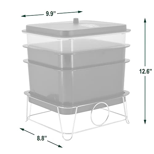 WN54 4-Tray Worm Composting Bin Kit with Coco Coir Brick O255