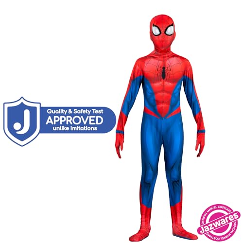 Marvel Spider-Man Official Youth Deluxe Zentai Costume (M) N604