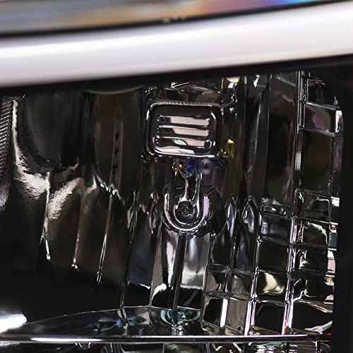 Compatible With Chevy Silverado 1500/2500/3500 HD Switchback Sequential LED Headlights Black Housing A769