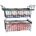 iSPECLE Freezer Organizer Bins 2 Pack, Expandable Stackable for Chest Freezer, Black R10570