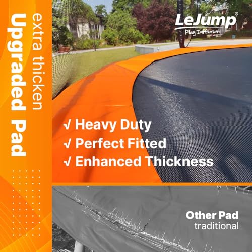 LeJump Outdoor Springless Trampoline with Enclosure Net F147