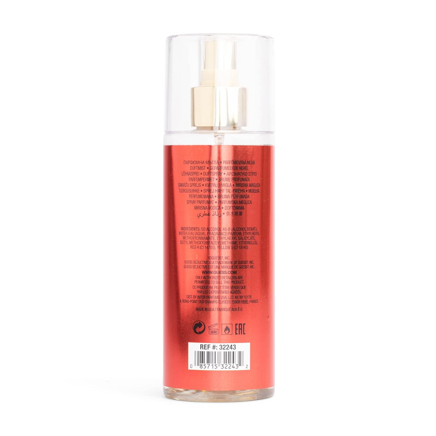 GUESS Seductive Red for Women Fragranced Mist 8.4 Fl Oz G906