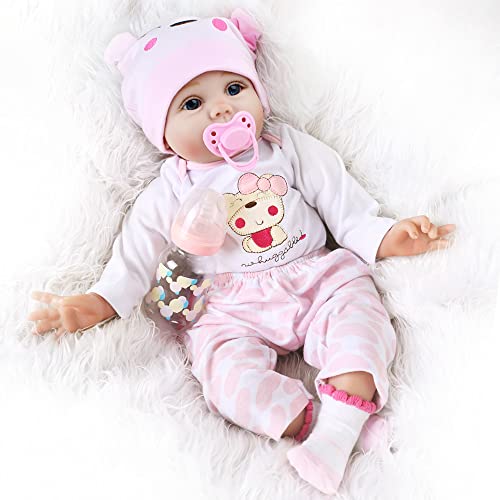 CHAREX Reborn Baby Dolls Girl - 16 Inches Realistic Soft Vinyl Newborn Doll for Kids Ages 3+ A542