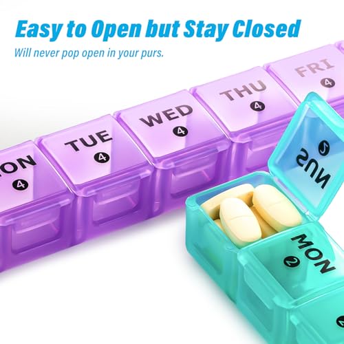 XL Large Monthly Pill Organizer 4 Weeks with Travel Case B465427