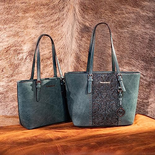 Montana West Tote Bag for Women Large Purse and Handbags Set Embossed 2Pcs F653521