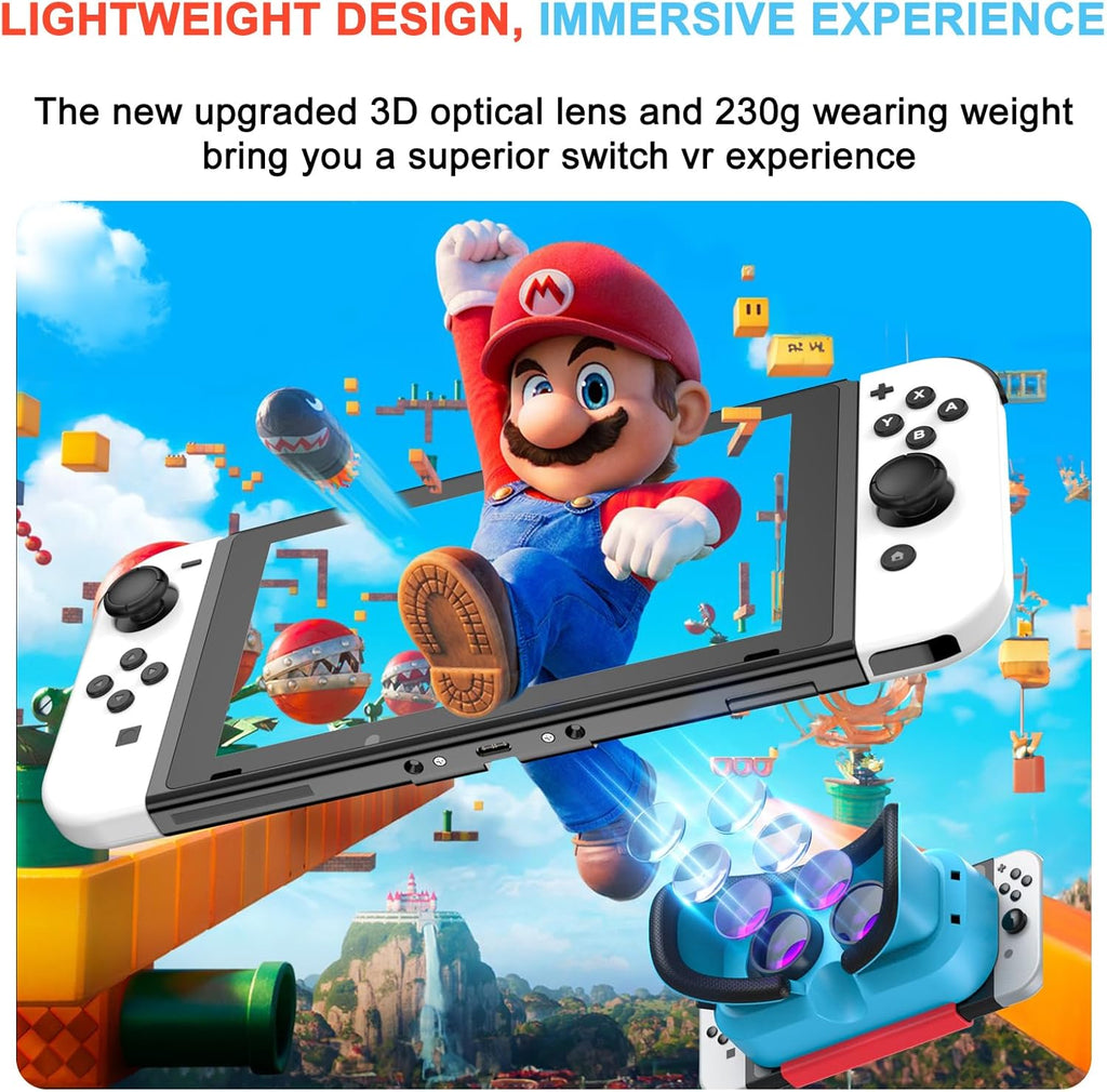 VR Headset for Nintendo Switch & Switch OLED with Adjustable Pupil Distance N13607