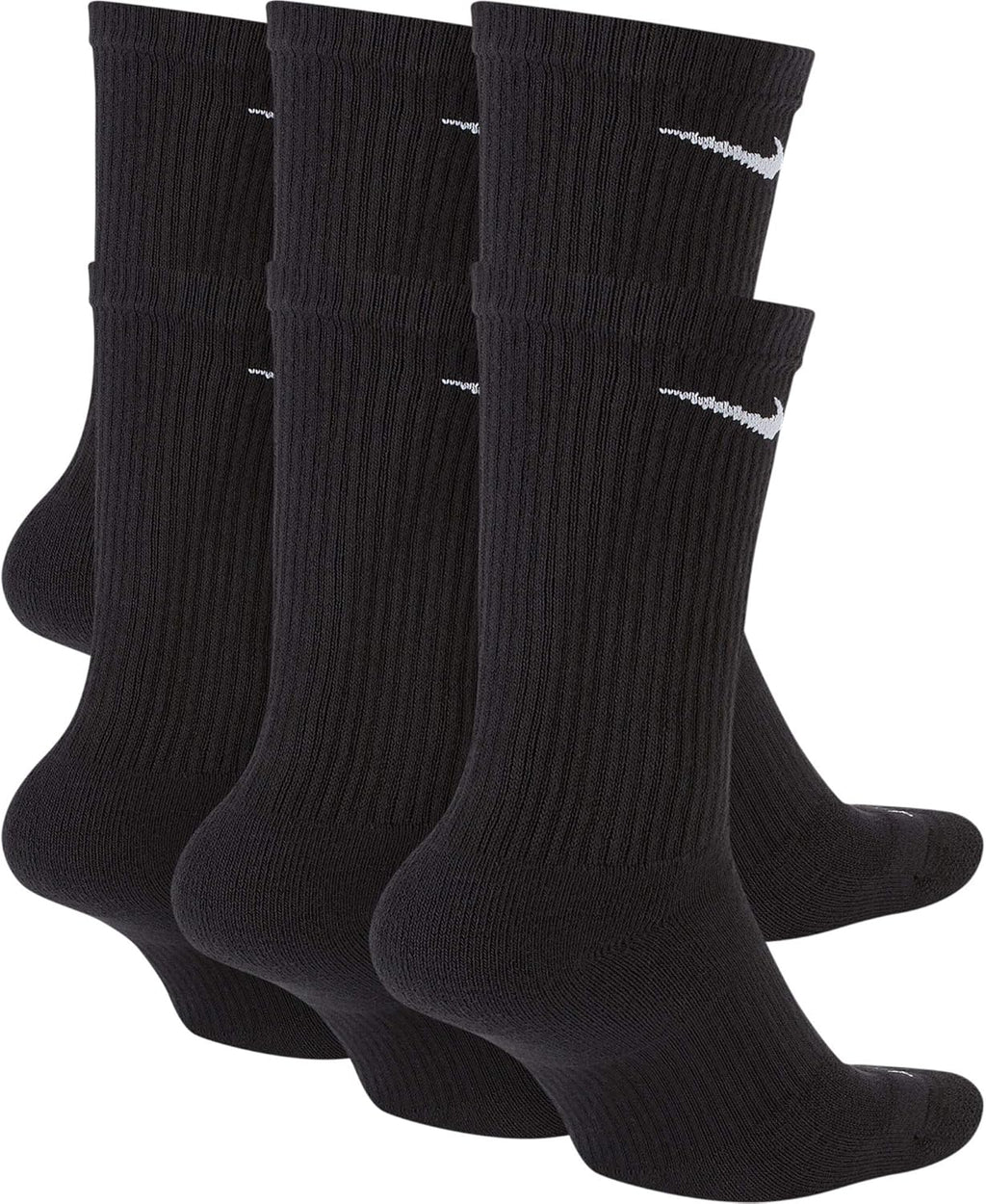 Nike Everyday Plus Cushioned Training Crew Socks 6 Pack Black M1536