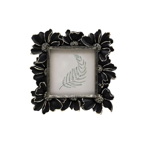 Vintage Picture Frame 8x10 Antique Black Ornate for Tabletop and Wall U180