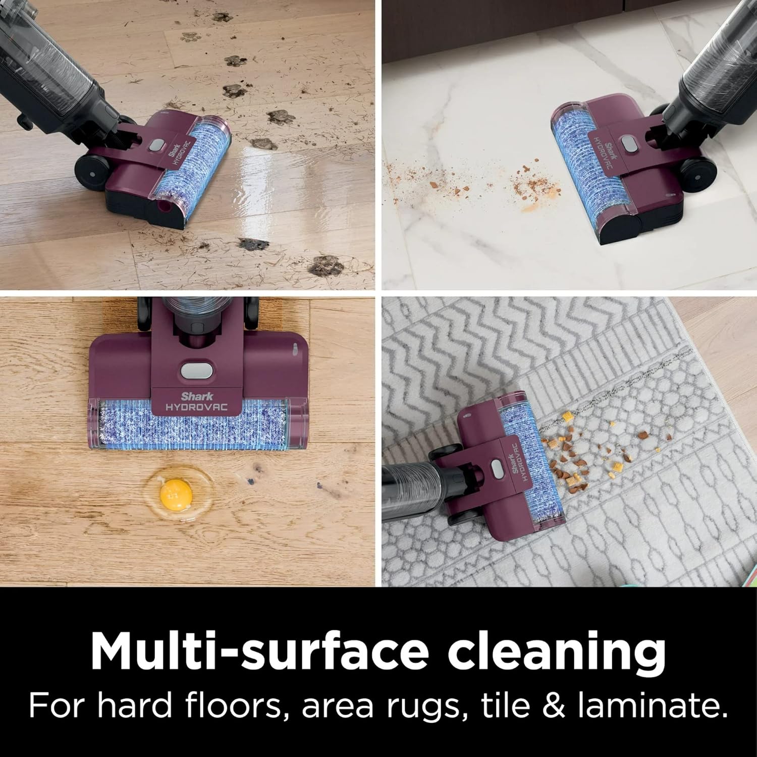 SHARK WD100 HydroVac 3-in-1 Vacuum, Mop & Self-Cleaning Corded System (Renewed) P8763