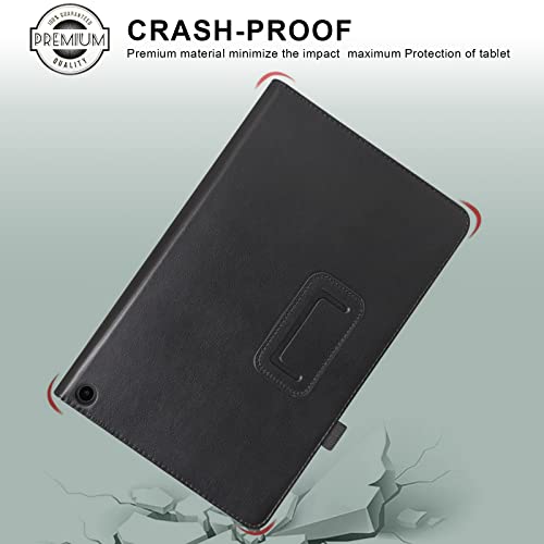 Case for Onn. 10.1'' Tablet Gen 3 (2022) - Folio PU Leather Stand Cover with Pencil Holder, Glitter Pink Q27798