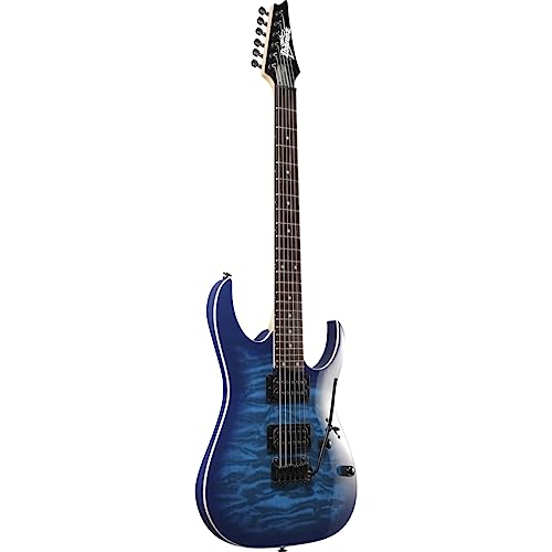 Ibanez GRGA120QATBB GIO RGA Electric Guitar, Transparent Blue Burst U420