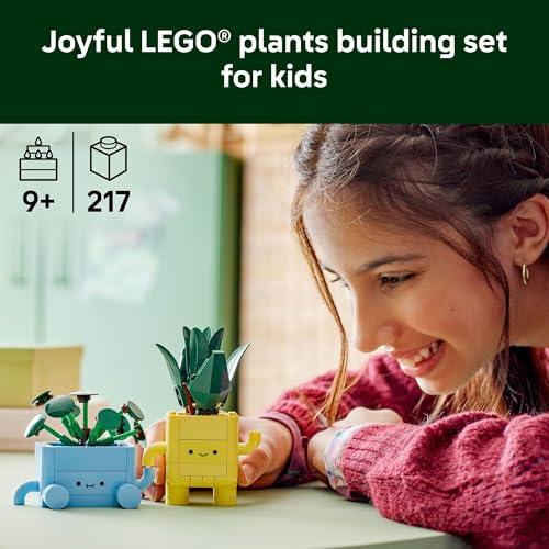 LEGO Botanicals Happy Plants Building Toys for Ages 9+ C494
