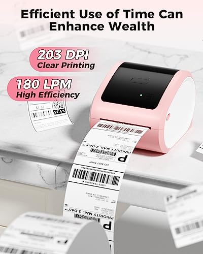 COLORWING D520 Bluetooth Thermal Label Printer 4x6 for Small Business T4517