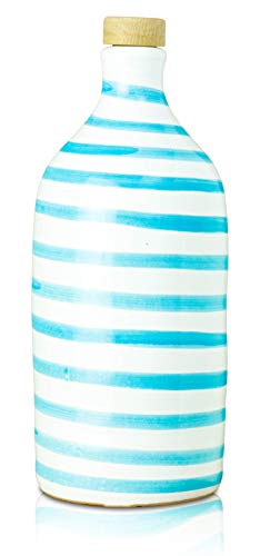 Antico Frantoio Muraglia Italian Extra Virgin Olive Oil, Handmade Ceramic Bottle, 16.9 Fl Oz X9126