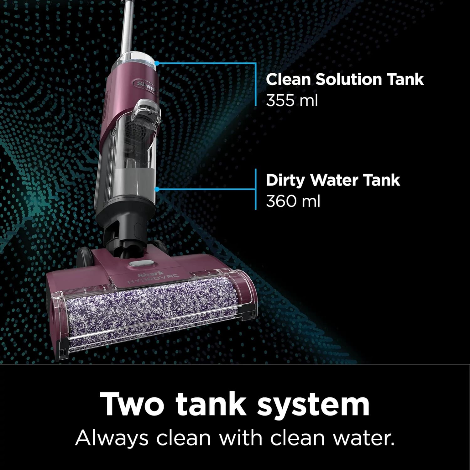 SHARK WD100 HydroVac 3-in-1 Vacuum, Mop & Self-Cleaning Corded System (Renewed) P8763