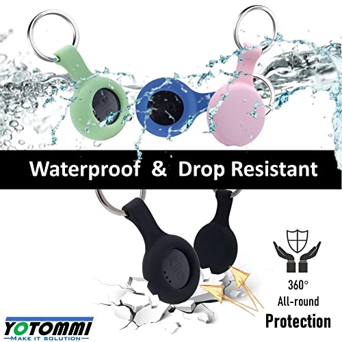 Silicone Case for Tile Sticker 2022 with Keychain, 4 Pack K166834