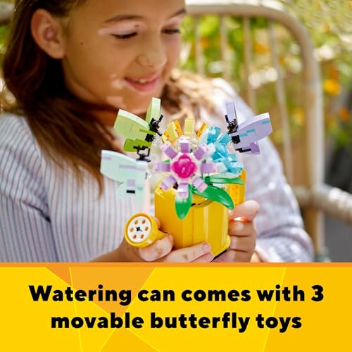 LEGO Creator 3 in 1 Flowers in Watering Can Building Toy Set for Kids Ages 8+ L851410