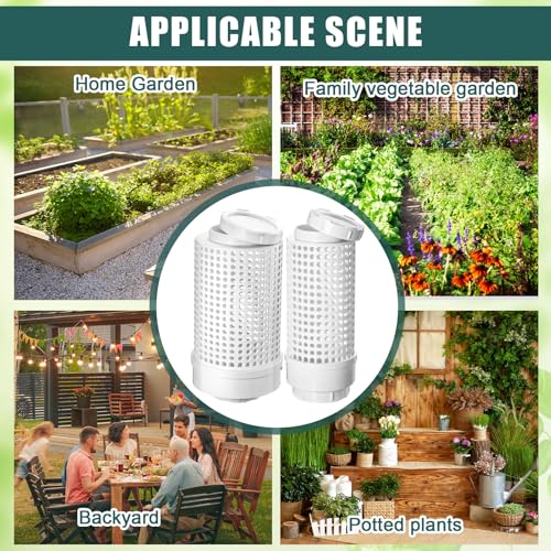 Blosssound 4 Pcs Inground Worm Composter for Raised Garden Beds Z670