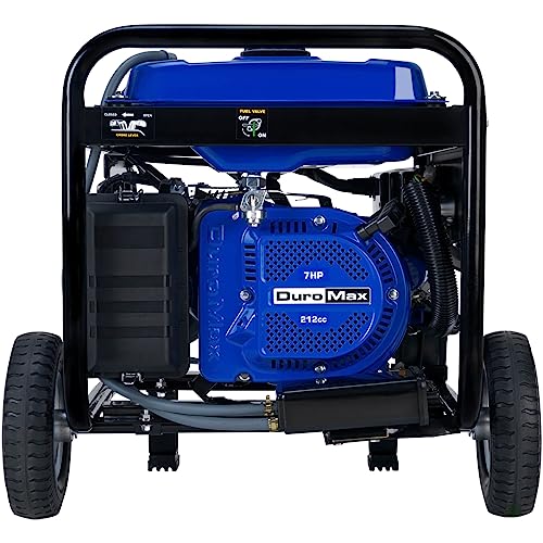 DuroMax XP4400E 4400 Watt Gas Powered Portable Generator, Electric Start, RV Ready R854