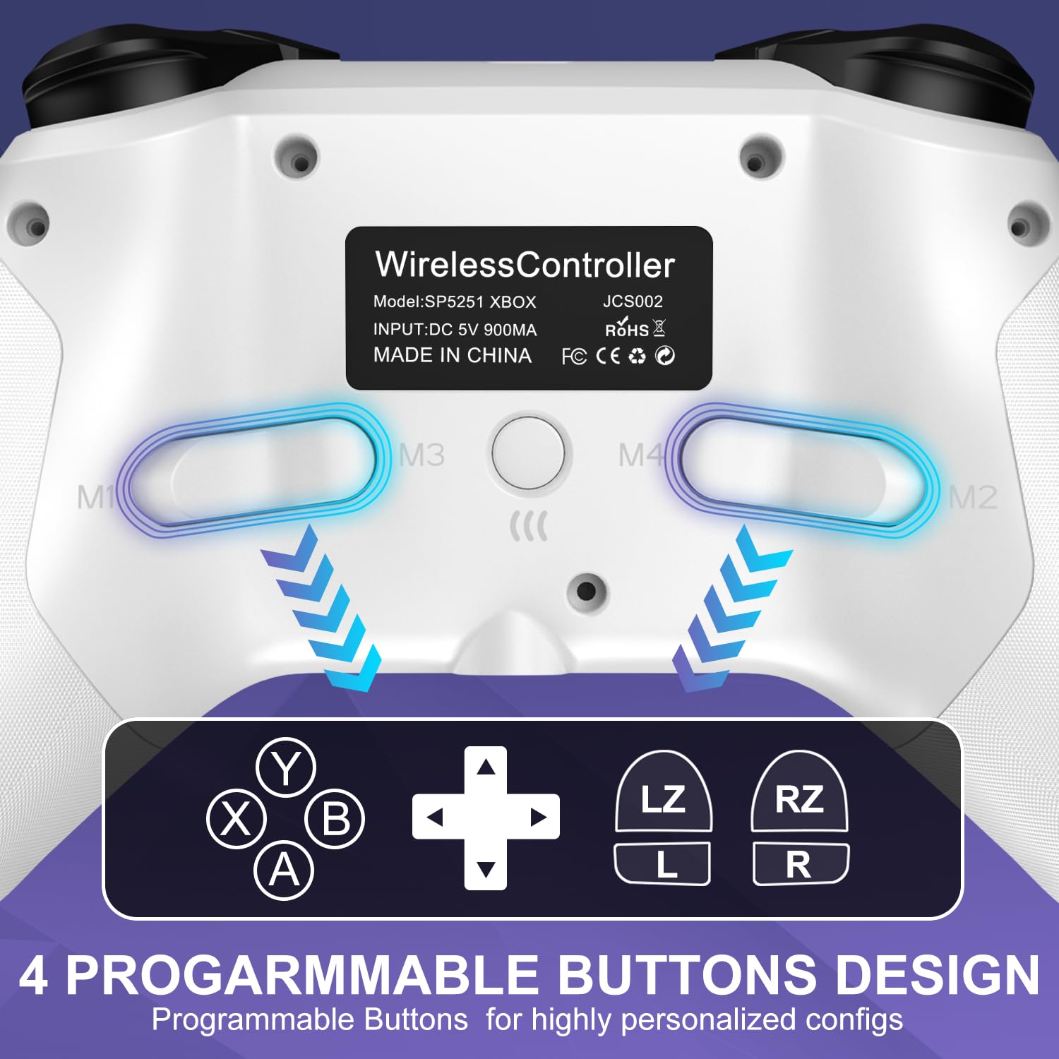 Xbox One Controller Wireless with RGB LED Light for Xbox Series X/S A431