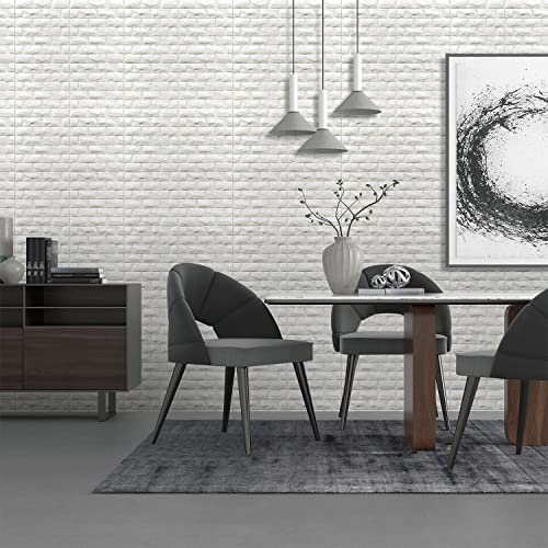 3D Wall Panels Peel and Stick White Foam Brick Wallpaper for Bedroom L3214