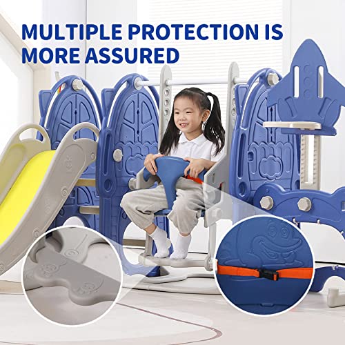 UNICOO Toddler Slide and Swing Set, Indoor Outdoor Playground for Boys & Girls F463885
