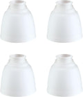Aspen Creative 23135-4, Transitional Frosted Ceiling Fan Replacement Glass Shade, 2-1/8" Fitter, 4-3/4" Diameter x 4-3/4" Height, 4 Pack