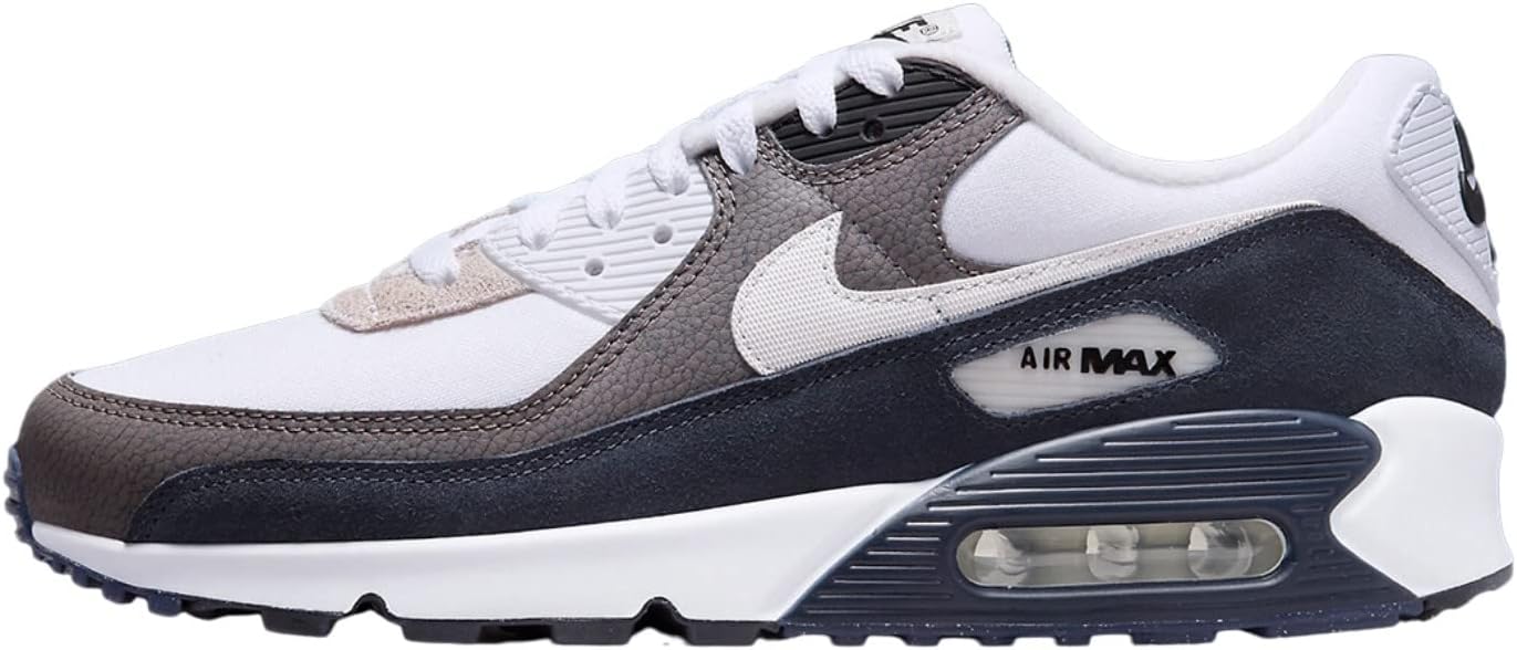 Nike Air Max 90 Men's Shoes Size - 10.5, Flat Pewter/White-black