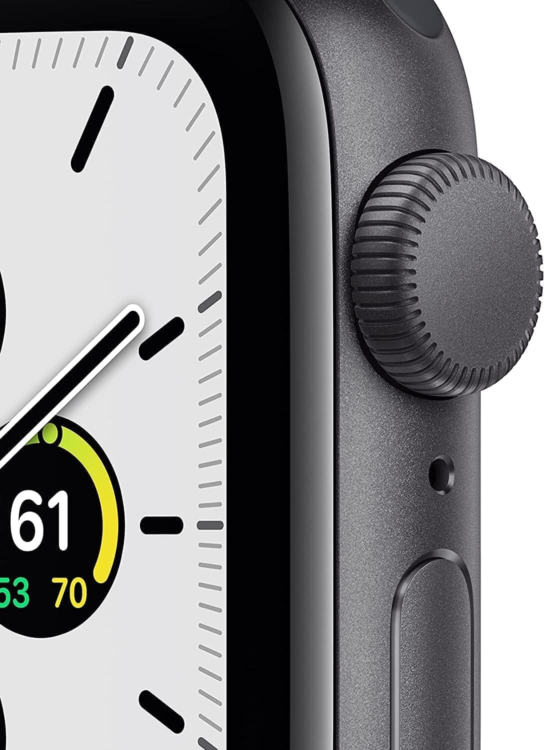 Apple Watch SE 44mm Space Gray Aluminum Case with Midnight Sport Band (Renewed) K56566