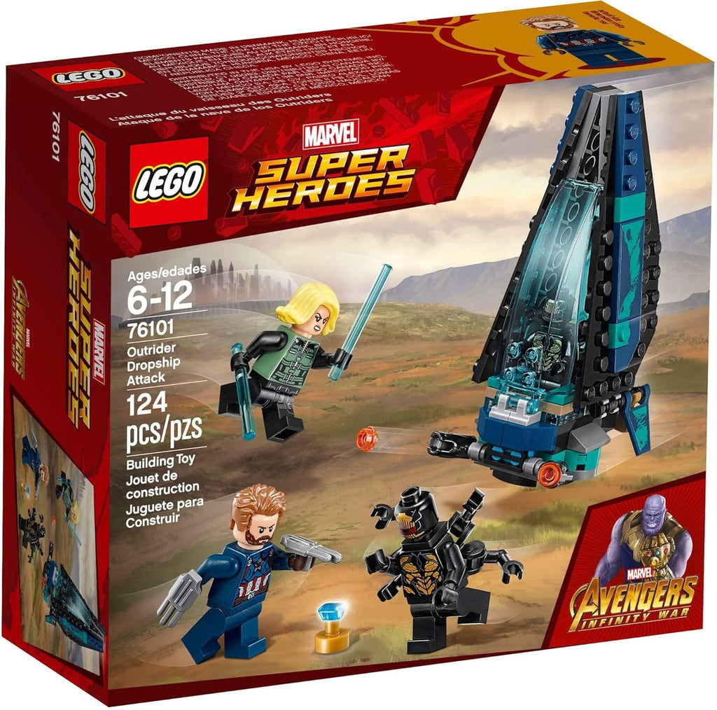 Lego 76101 Marvel Avengers Infinity War Outrider Dropship Attack Playset