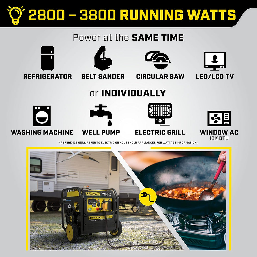 Champion Power Equipment 4250-Watt Wireless Remote Start Inverter Generator M30081