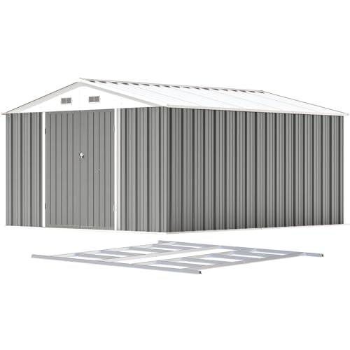 Patiowell 5x3 FT Outdoor Storage Shed with Sloping Roof and Lockable Door, Brown L4971
